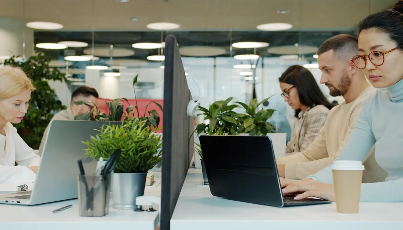 Modern office workspace